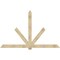 Ekena Millwork Kennewick Rough Sawn Timber Gable Bracket, Douglas Fir, 108"W x 68"H x 2"D x 6"F, 15/12 Pitch GBW108X68X0206KEN00RDF - alternate 1